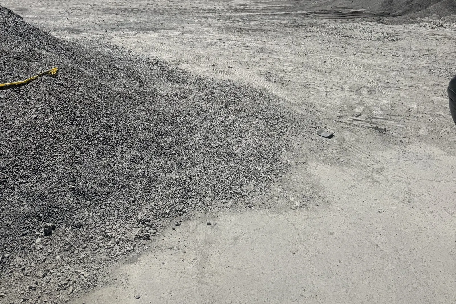 Acopio de arena de trituración en la planta de PUCSA Triturados